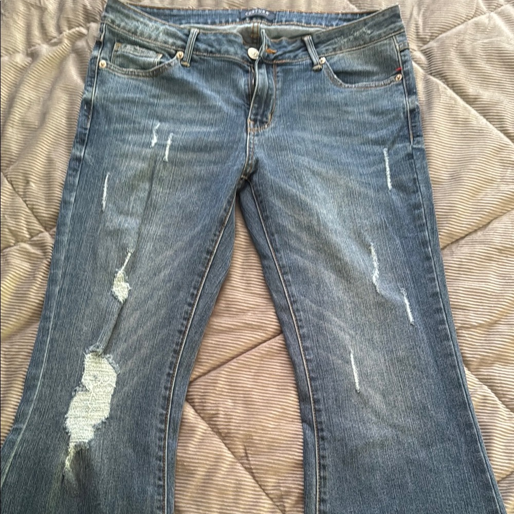 Just USA Flare Distressed Jeans